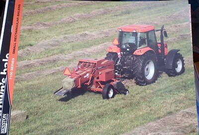 AGCO HESSTON 7100 SERIE KLEINE RECHTECKBALLENPRESSE VERKAUFSPROSPEKT 