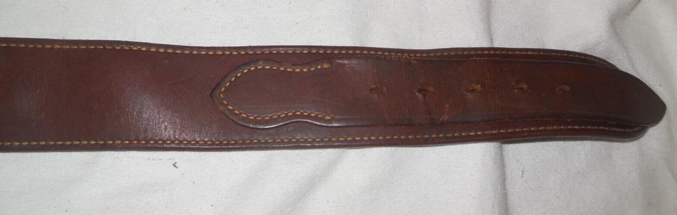 CINTURÓN CARTUCHO CUERO FORRADO BIANCHI #B7/24-45 lazos calibre/32" Foto 3 de 4