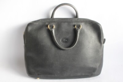 Populaire LONGCHAMP Porte documents Serviette cuir noir Sac Cartable (50808)