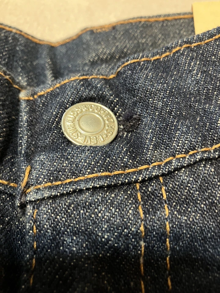 Jeans de mezclilla Levis de colección Deadstock 718-0216 lengüeta naranja estudiante -NUEVOS- 25 X 31 niños Foto 2 de 4