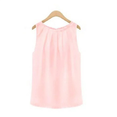 Summer Top Sleeveless Women's fashion Casual vest top Crew neck pullover - Picture 11 of 14