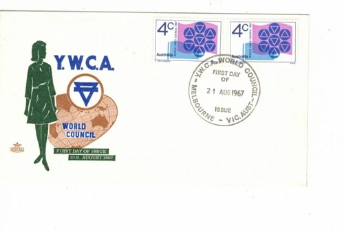 Australia 1967 4c YWCA on ROYAL FDC,cds YWCA WORLD COUNCIL Vic