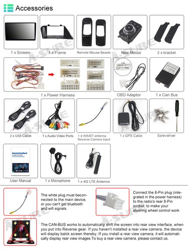 Radio estéreo 8 núcleos 4+64 GB Android 14 para Lexus RX350 RX450 2010-2015 Carplay - Imagen 13 de 13
