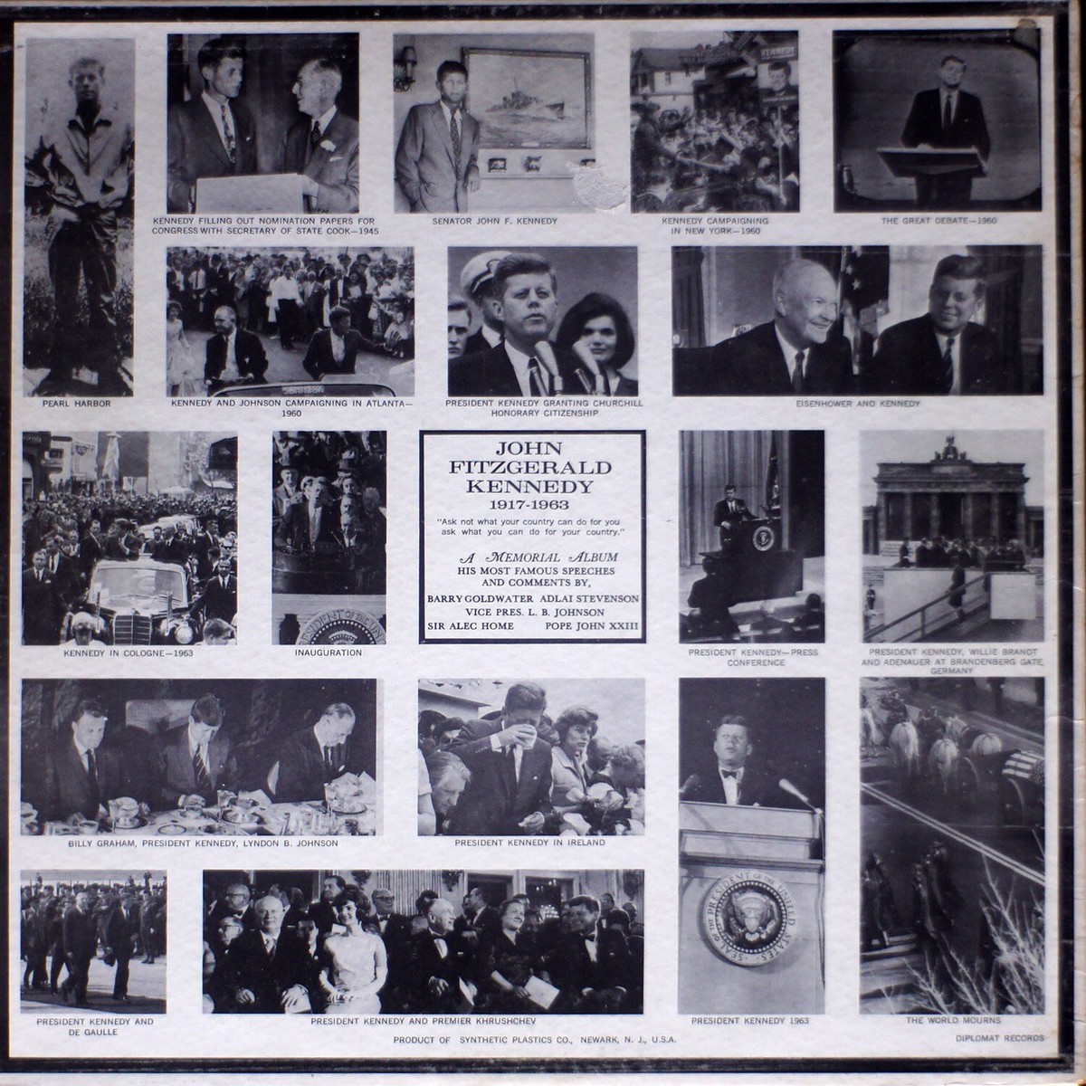 John Fitzgerald Kennedy - A Memorial Album [NH04-024] original LP