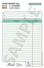 100 Color Custom Invoice / Sales Receipt / Estimate / Quote / Carbonless
