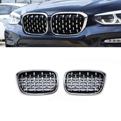 Diamond Car Front Bumper Kidney Grille Trim For BMW X3 X4 G01 G08 Accessories 