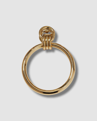 $190 Fallon Women's Gold Stacked Major Hoop Earring