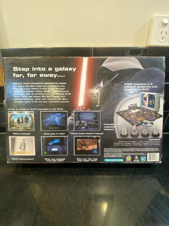 Star Wars Trivial Pursuit Edición DVD Juego Trivia 2005 - Juego Completo Foto 2 de 4
