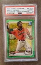 Marco Luciano 2020 Bowman Chrome Green Ref /99 PSA 10 Gem Mint Yankees Rookie RC