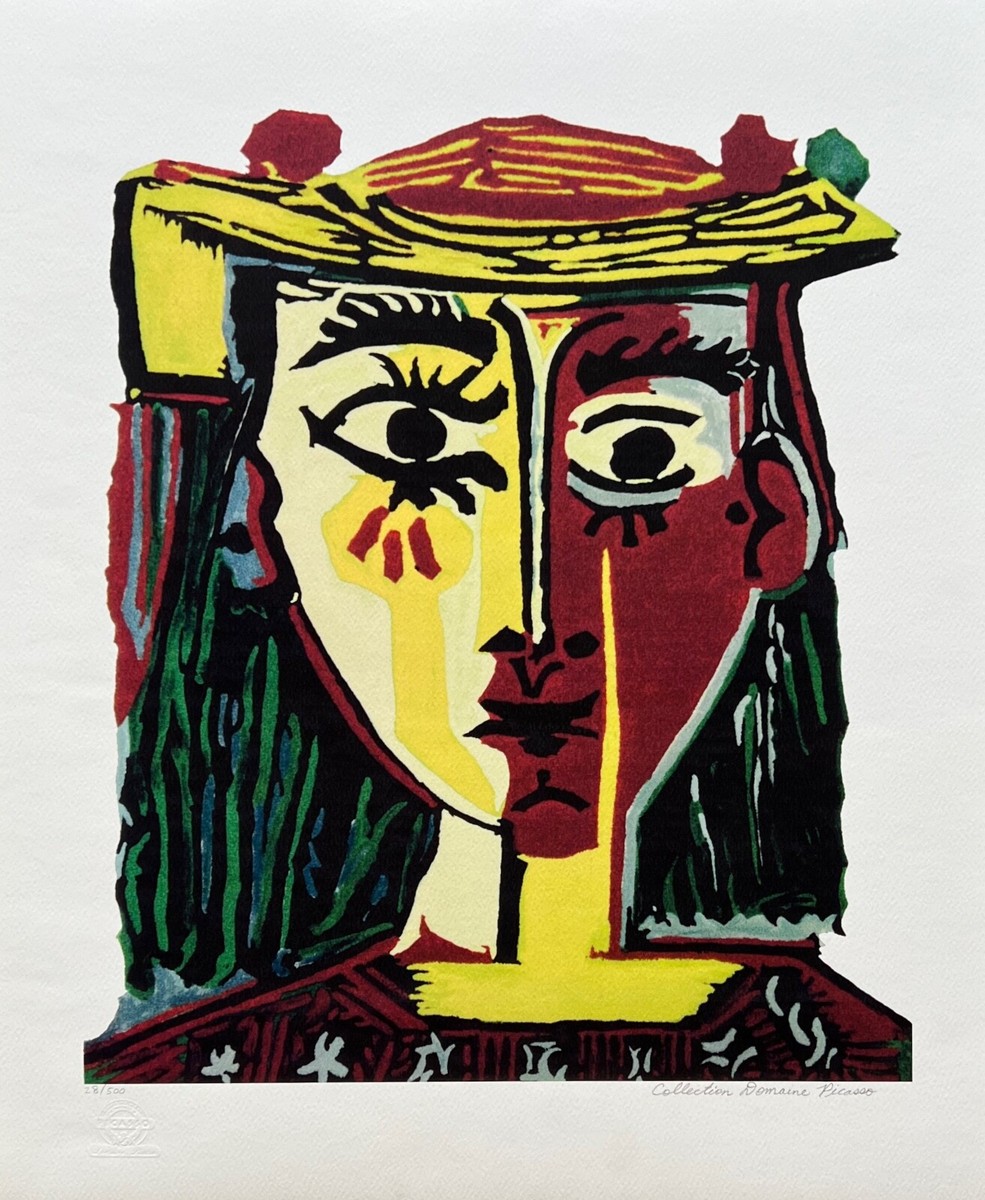 Pablo Picasso BUST OF A WOMAN WITH HAT Estate Signed Ltd Edition