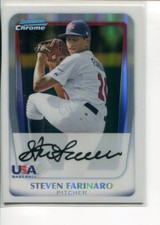 2011 Bowman Chrome Draft Refractor Steven Farinaro BDPP98 Team USA