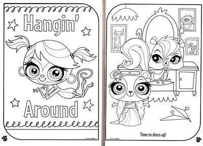 Hasbro Littlest Pet Shop Jumbo Coloring Activity Book Run Way