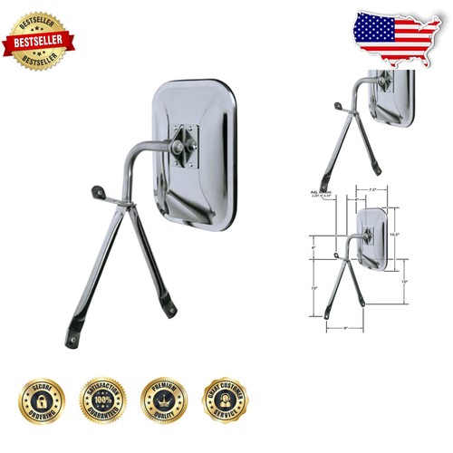 Elegante espejo lateral OE de montaje bajo para camionetas y furgonetas - totalmente ajustable y fácil ajuste