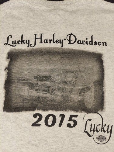 Lucky Harley Davidson Rat Classic 2.0 T Shirt Men's Large Gray - Picture 5 of 9