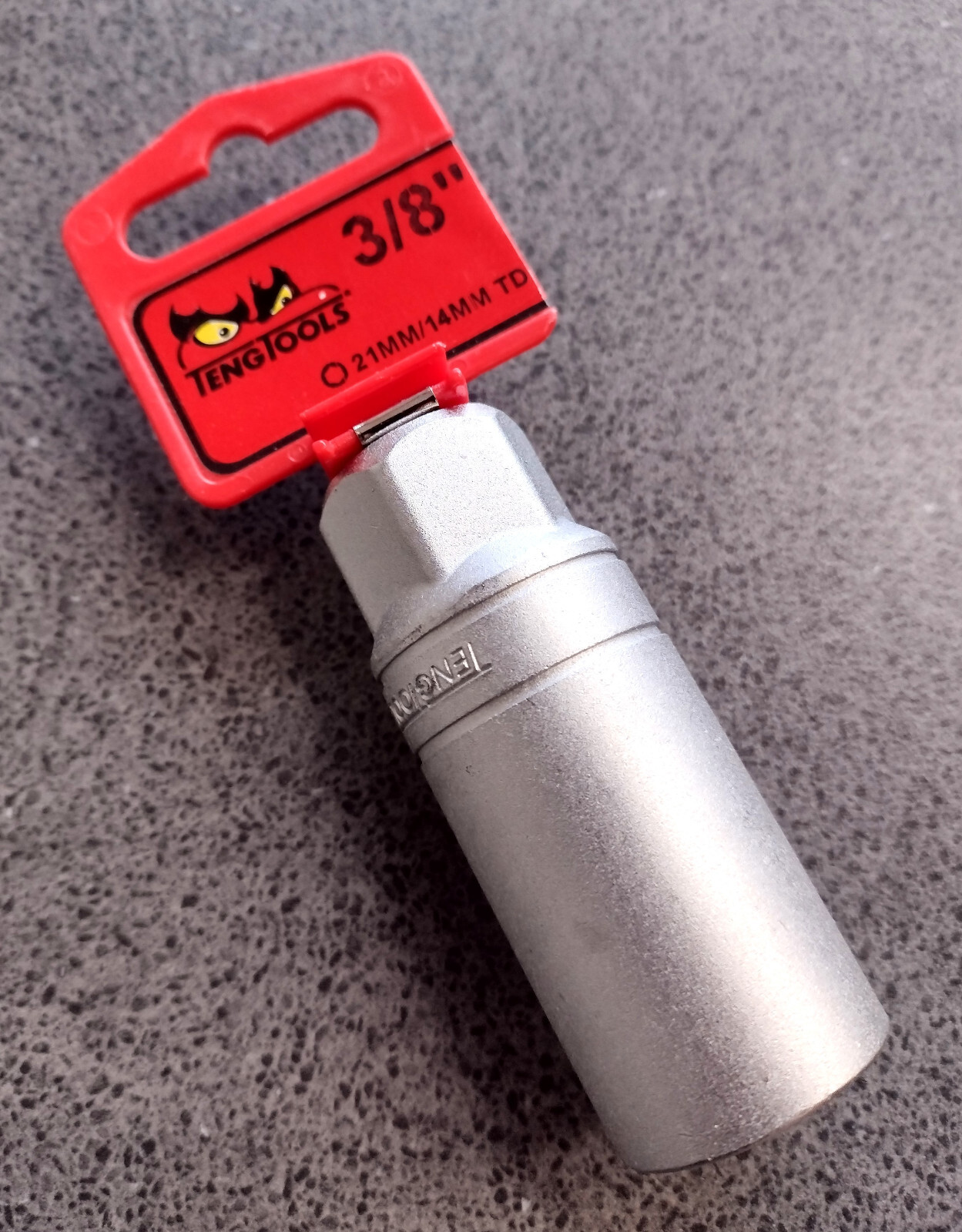 Teng Tools 3/8"" Drive Spark Plug Socket 21mm (for 14mm thread) M380046-C