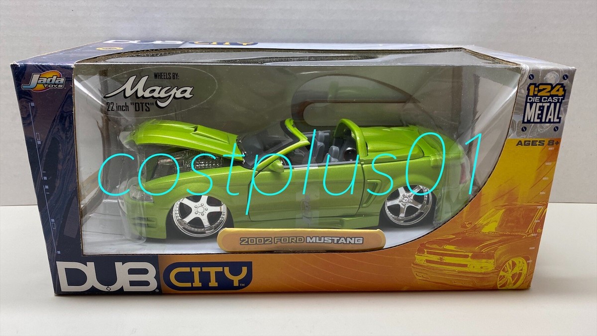 JADA DUB CITY 2002 FORD MUSTANG CONVERTIBLE 1:24 GREEN | eBay