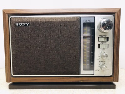 Vintage SONY AM/FM Desktop Radio Model ICF-9740W Excellent Working ...