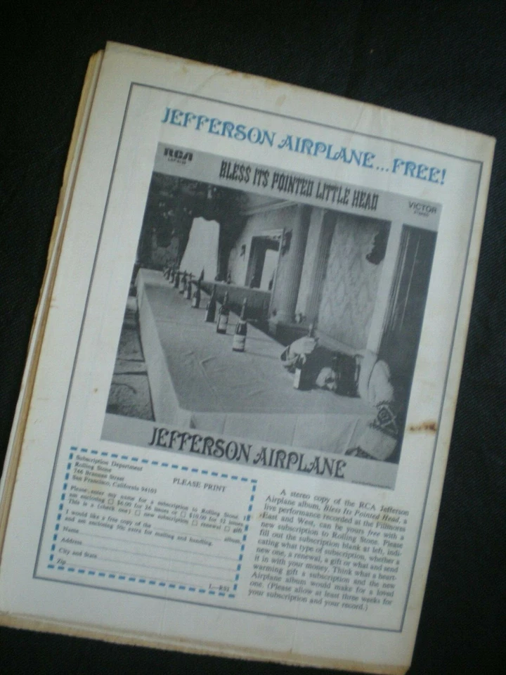 Revista Rolling Stone #29 15 de marzo 1969 Janis Joplin Bob Dylan Timothy Leary Foto 2 de 3