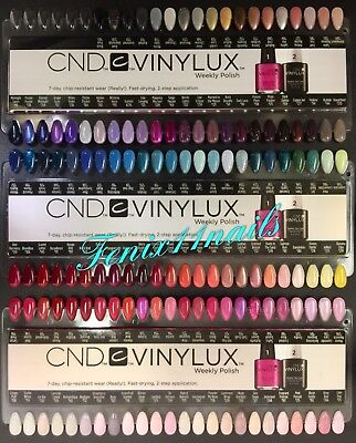 Ongekend CND VINYLUX Salon NAIL TIP COLOR CHART PALETTE 3pc Set + Chain 138 DT-16