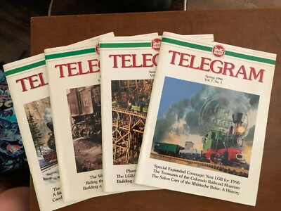 Set of 4 - L.G.B. Telegram Magazine - Complete Set of 1996 Issues