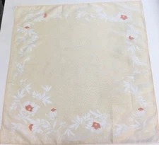 Beautiful Designer, Nina Ricci  Scarf Peach, Orange & White Floral New in Box