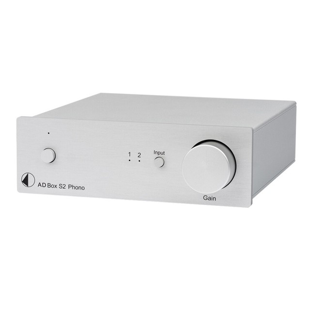 ProJect Phono Preamplifier Ad Box S2 Phono Silver MM Mc USB Metal