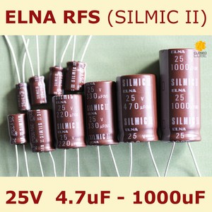 6 pcs Elna Silmic II capacitor 6.3v 330uf Audio Grade Premium