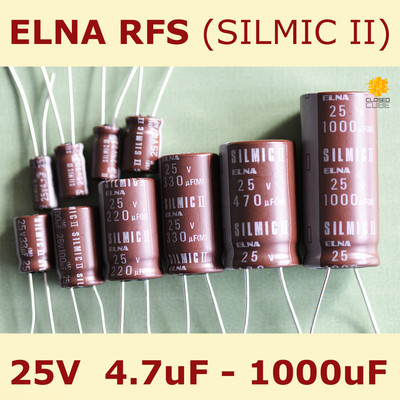 6 pcs Elna Silmic II capacitor 6.3v 33uf Audio Grade Premium