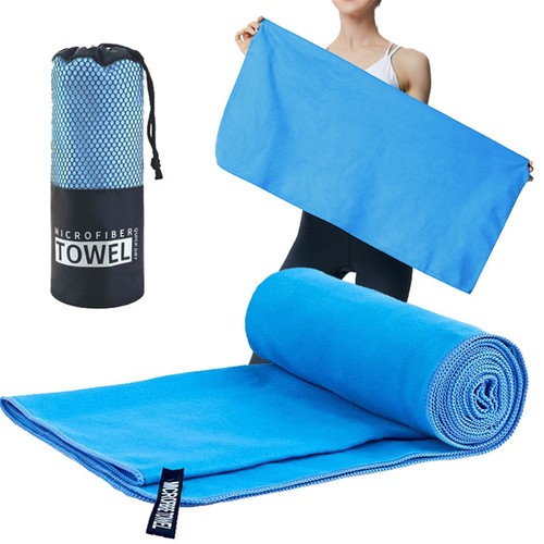 Microfiber Gym Towels Sports Sweat Towel Super Absorbent Ultra Soft Breathable - Picture 20 of 46