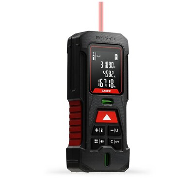 Magpie Laser Measure SABER Distance Meter 131ft (40m) Unbreakable Precision