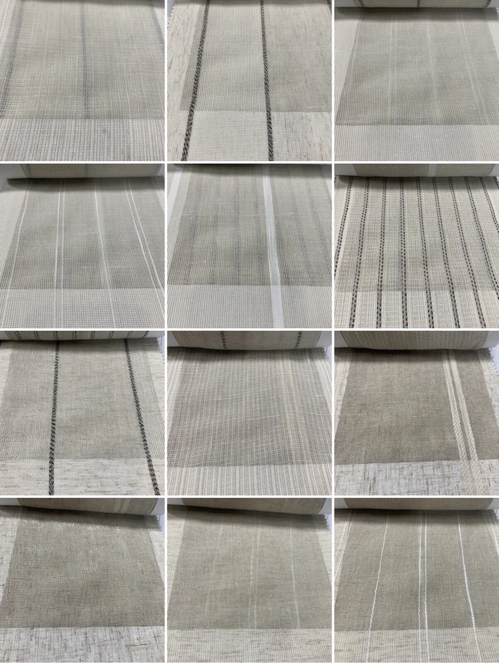 Carole Fabrics: Natural Elements 6111 Linen Blend Sheers Fabric Sample Swatches - Image 3 of 4