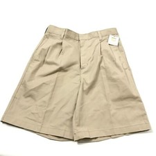 Simply The Best A+ G6 Mens Shorts Cotton Blend Pleated High Rise Beige Sz 30 NWT