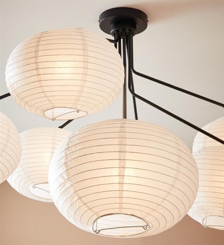 Schwarz Modern Skandinavisch Deckenlampe Deckenleuchte 7x15W/E14 IP20 - Bild 2 von 3