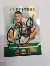 2017 Nrl Traders Parellel Signed South Sydney Rabbitohs Sam Burgess