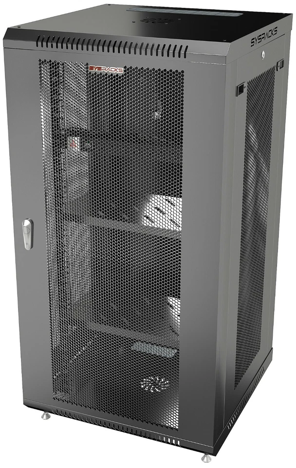 Server Rack 22U Wall Mount Cabinet Locking Networking Data Enclosure VENTED Door - Image 2 of 4