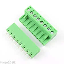 50Pcs 5.08mm Pitch 8 Pin Straight Screw Terminal Block Pluggable Plug Connector