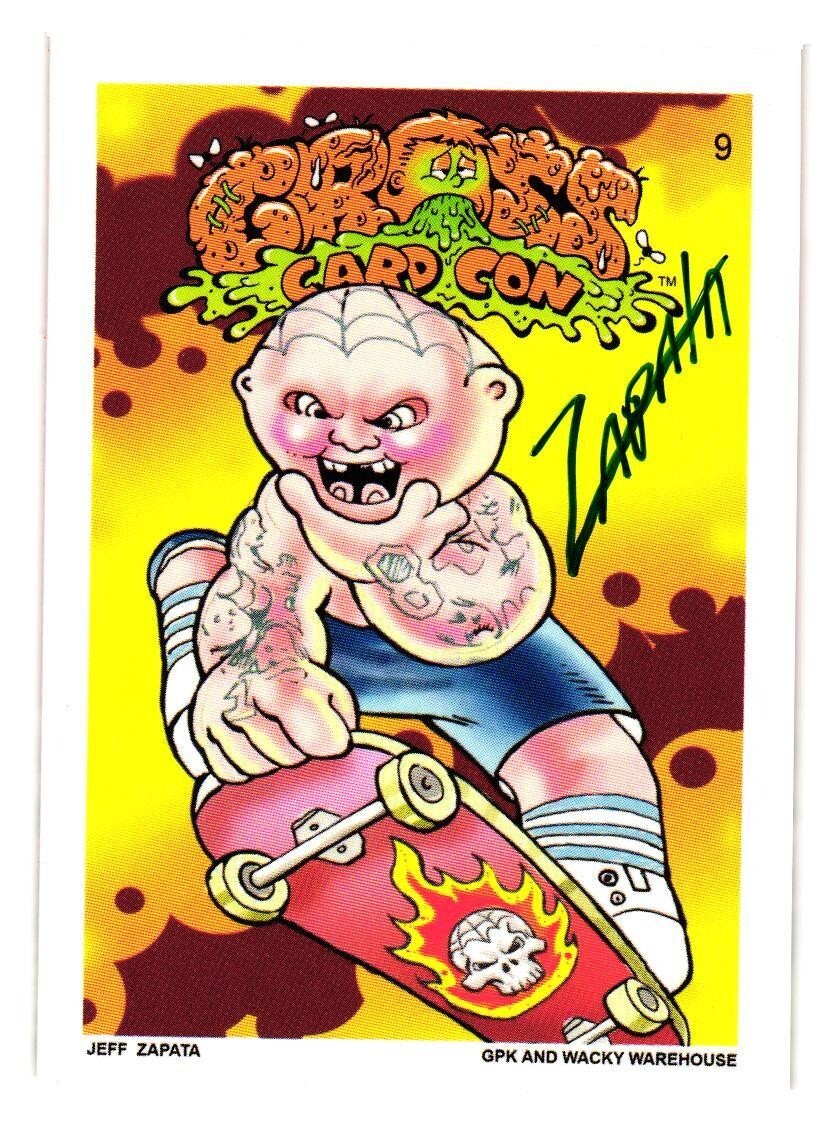 2022 GARBAGE PAIL KIDS GROSS CARD CARD CON ARTIST AUTOGRAPHED SET