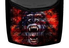 Graffiti Kong Gorilla USA American Flag Decal Truck Car Graphic Hood Wrap Vinyl