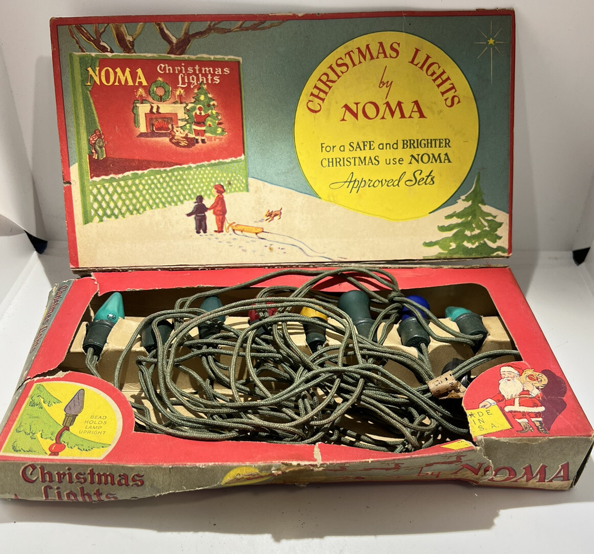 vintage noma christmas lights in box eBay