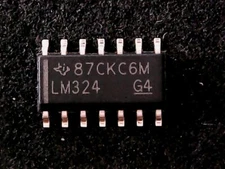 LM324M - Texas Instruments Low Power General purpose Op Amp (SOIC-14) GENUINE