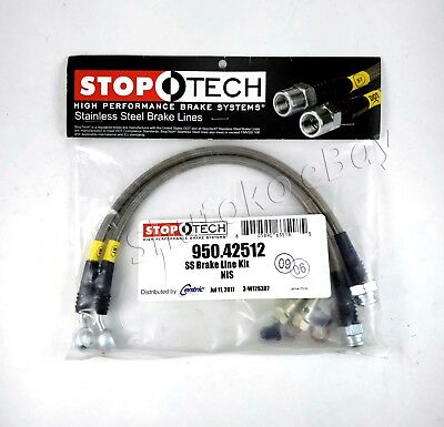 STOPTECH BRAKE LINES STAINLESS STEEL SS KIT FOR 2009-2016 NISSAN GTR R35 GT-R