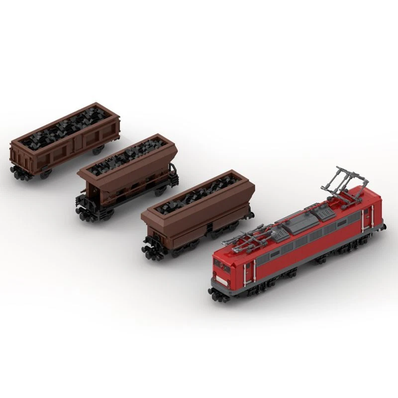 Custom MOC-108963 BR150 Coal Wagon Train Model (2377 Parts) Toys Gift - Image 3 of 4
