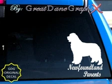 Newfoundland -Mom -Dad -Parent(s) Vinyl Decal Sticker -Color -HIGH QUALITY