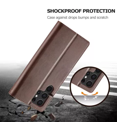 Custodia in pelle per Samsung S25 S24 Ultra S23 S21 S20 FE 5G S22 S10 S10E più cover - Foto 5 di 38
