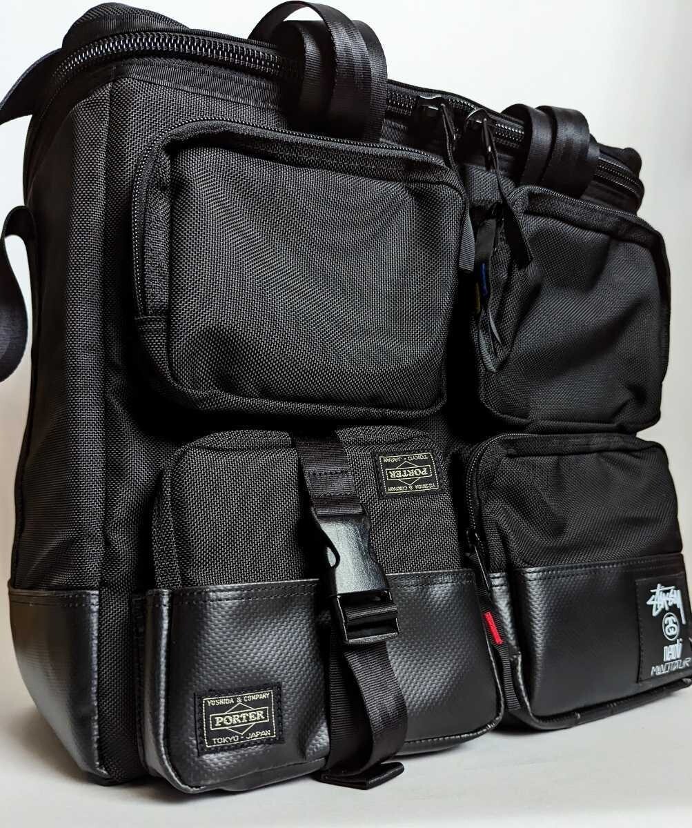 【激レア】PORTER × STUSSY Backpack Porter Stussy 3-Way Record Bag Backpack Limited Edition