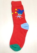 Red Jester Socks Novelty Unisex 6-12 Crazy Fun SF20