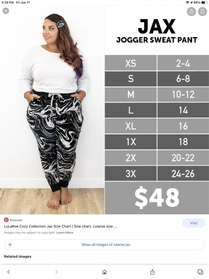 lularoe jax l san valentín negro rojo corazón Foto 4 de 4