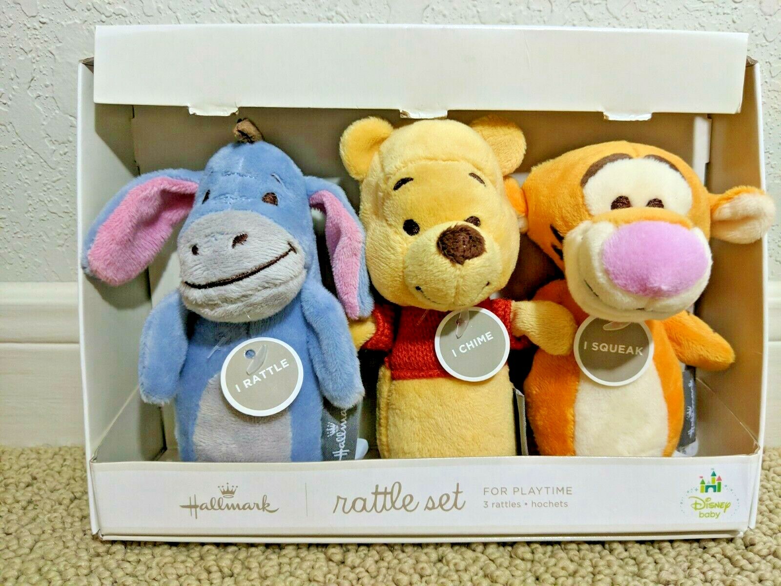 winnie the pooh rattle set