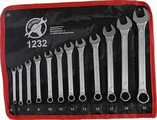 BGS Maulringschl&uuml;ssel Satz 6 bis 22 mm 12 tlg Schraubenschl&uuml;ssel BGS-1232