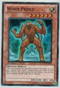 Worm Prince - HA02-EN053 - Super Rare - Unlimited Edition x3 - Near Mint